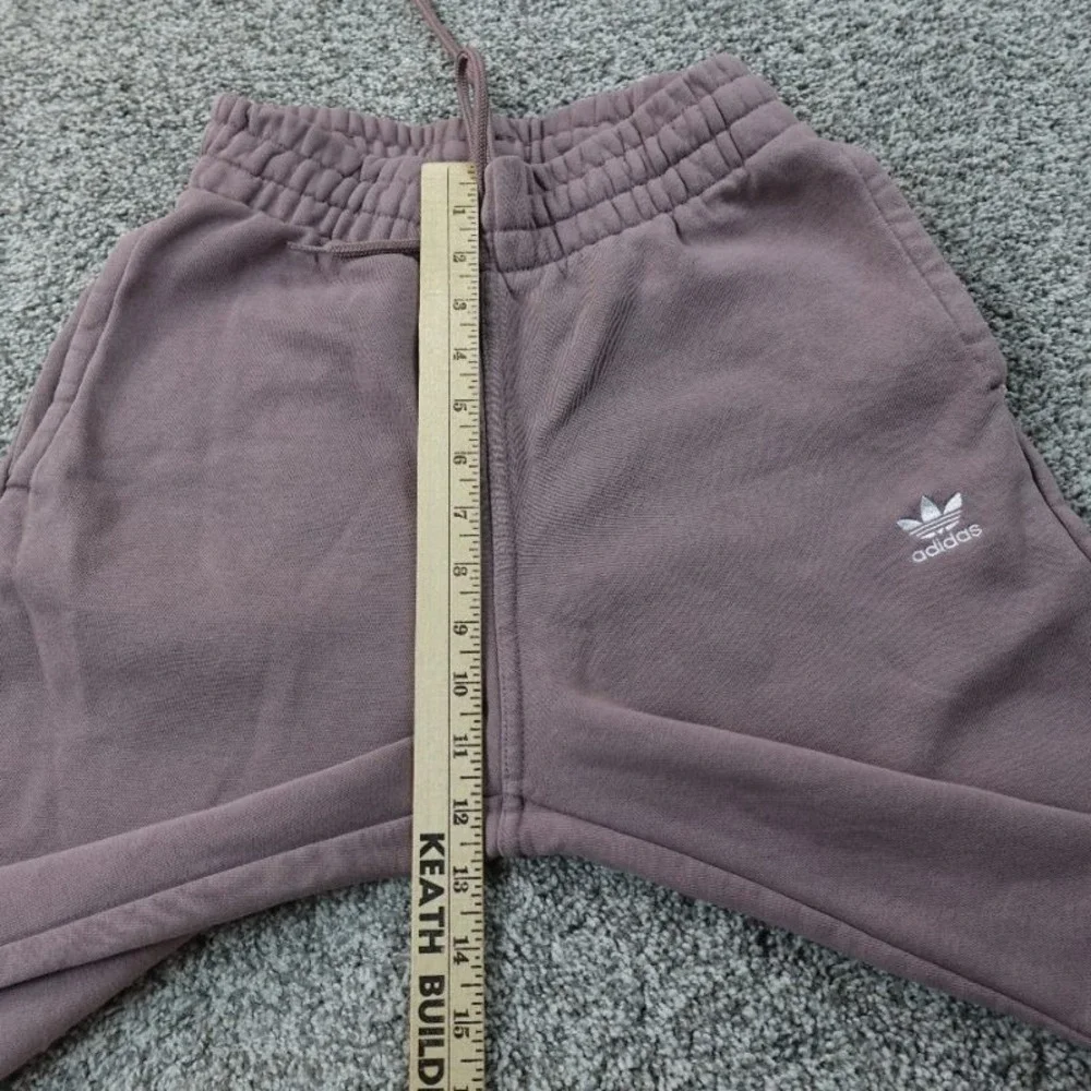 Adidas Sweatpants Mens XS‎ Purple Trefoil Warmup Jogger Drawstring Workout Gym